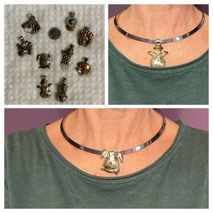 Holidays, Seasons and Sports Mixed Metal Small Pendant 3 pieces or lot